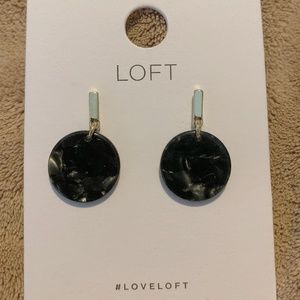 LOFT RESIN DISC DROP EARRINGS